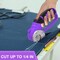 Cordless Electric Scissors, Cardboard Cutter with Replacement Self-Sharpening Cutter Blade and Safety Lock, Rotary Cutter with LED Light for Fabric, Carpet, Leather or Plastic, Purple